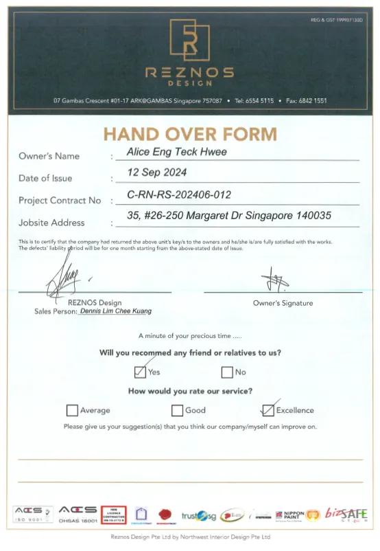dennis handover1